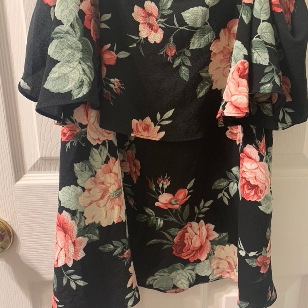 Bobeau Cold Shoulder Blouse